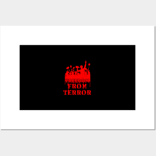 Freedom From Terror Stop Killing Kashmiri - #redkashmir Posters and Art